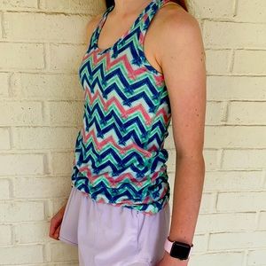 ivivva zig-zag patterned tank top